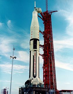 Le lanceur Saturn IB de la mission AS-202.