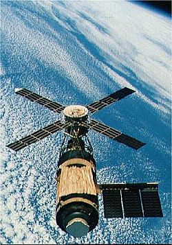 Vue de Skylab en orbite